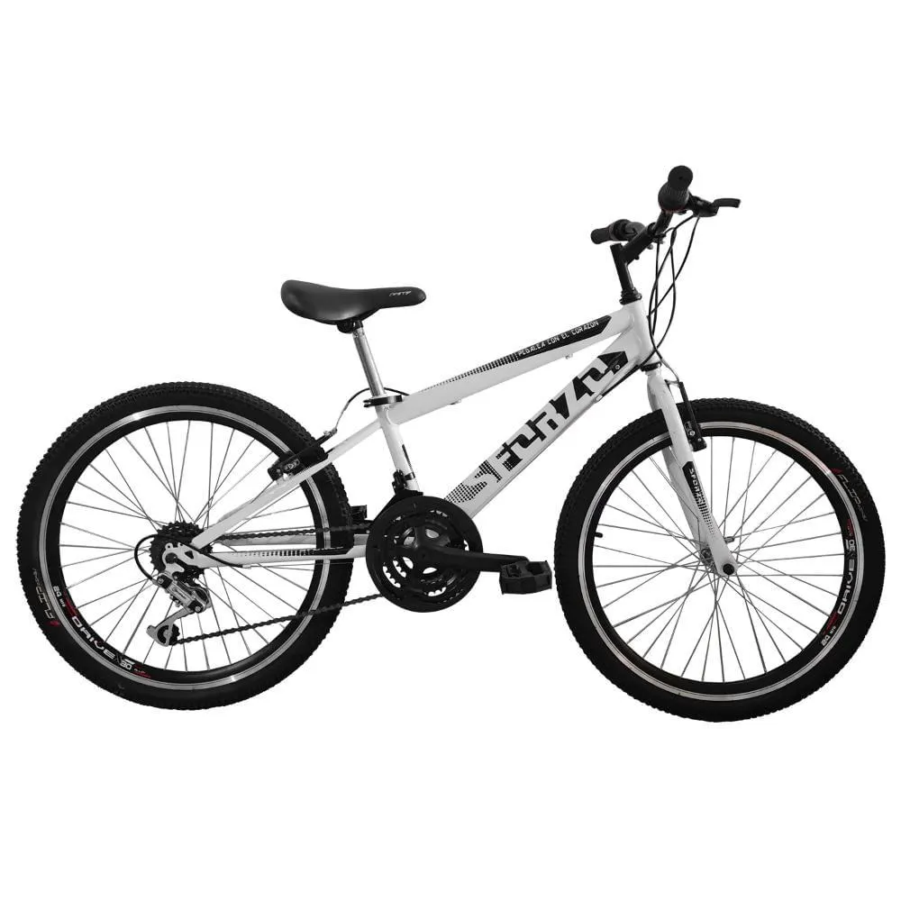 Bicicleta Niño Rin 24 18 Cambios Doble Pared Blanco