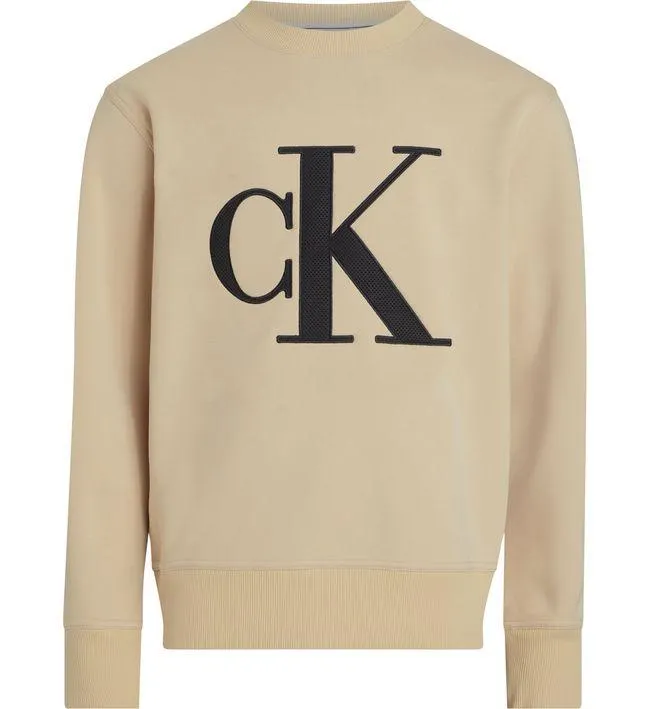 Saco Beige Monograma En El Pecho