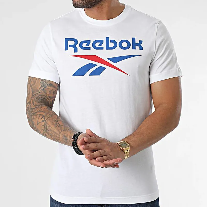Camiseta Reebok Training Hombre Ri Big Logo Blanco