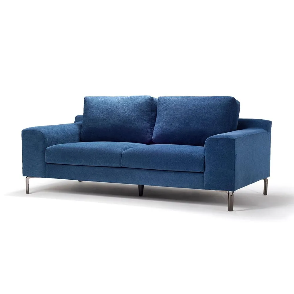 Sofá Graz 3 puestos Tela Azul