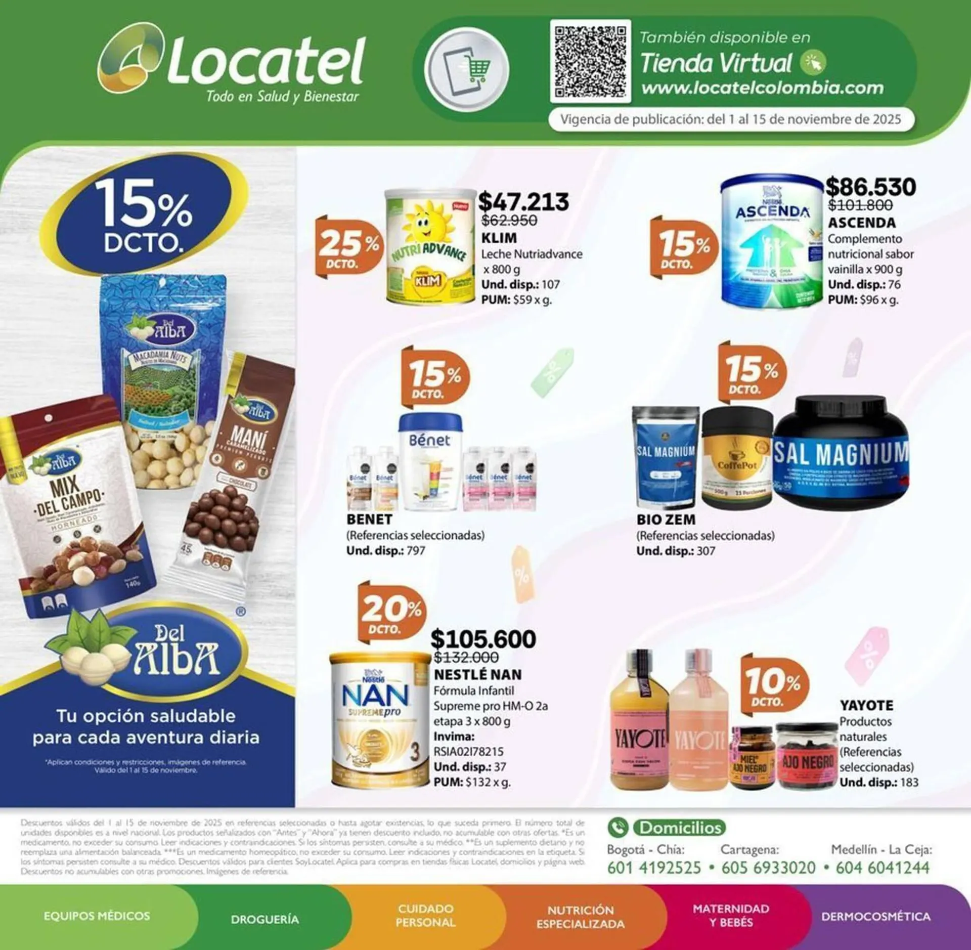 Catalogo de Catálogo Locatel 4 de noviembre al 15 de noviembre 2025 - Pag 1