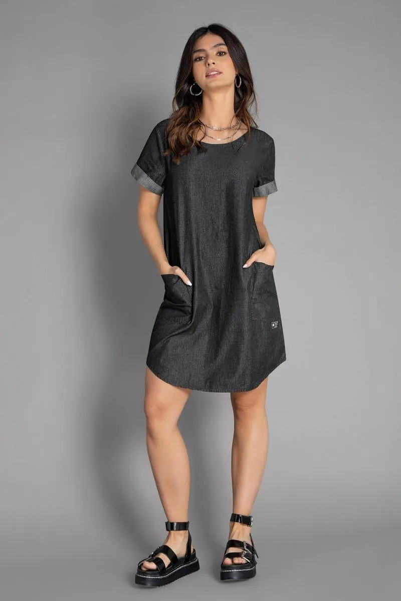 VESTIDO CORTO Negro