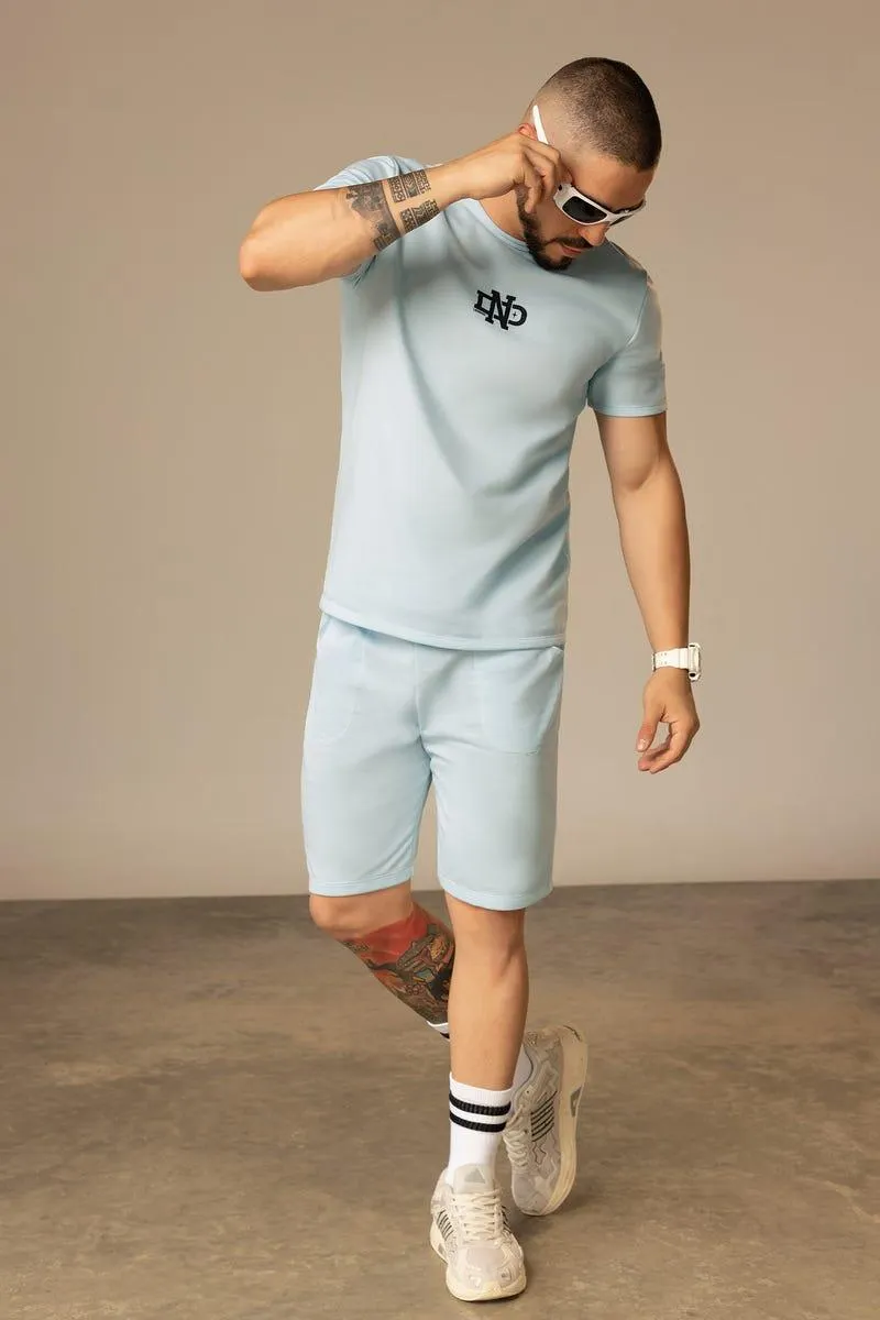 CONJUNTO X 2 CAMISETA - BERMUDA Azul