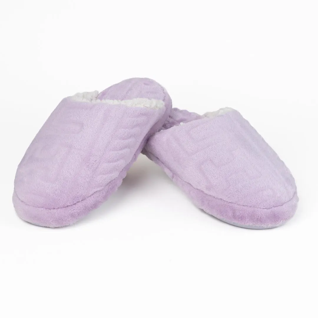 PANTUFLA DESTALONADA DAMA CH LILA