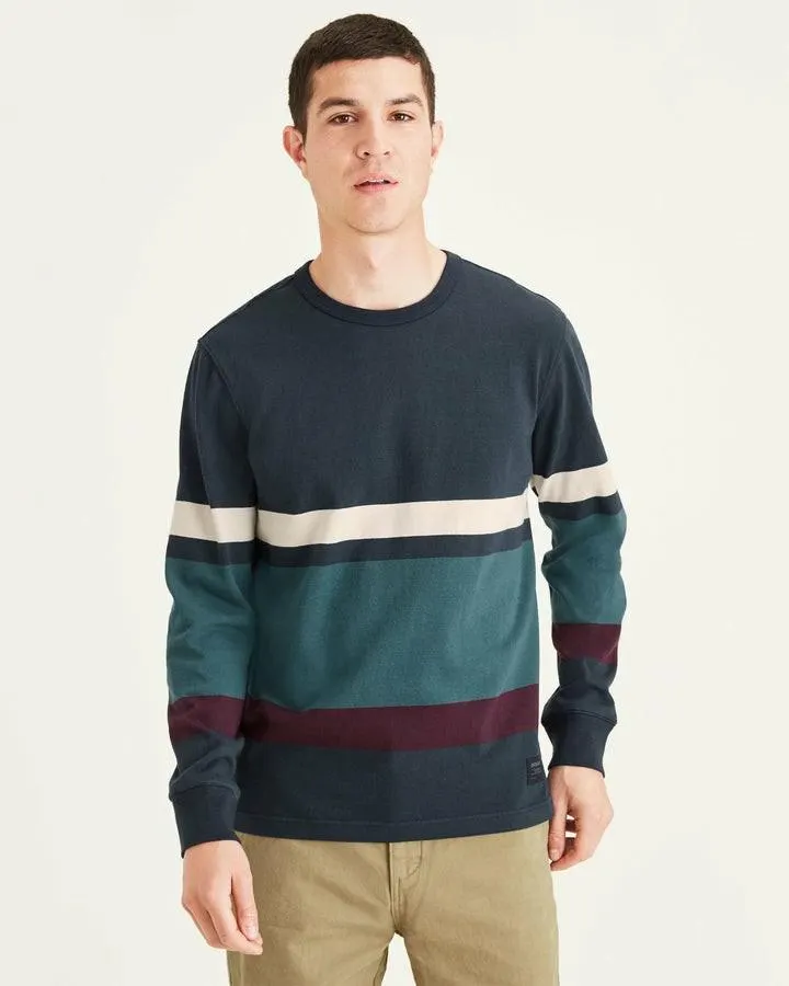 Suéteres Dockers Rugby Crew,Regular Fit Hombre Azules | VABOE6720