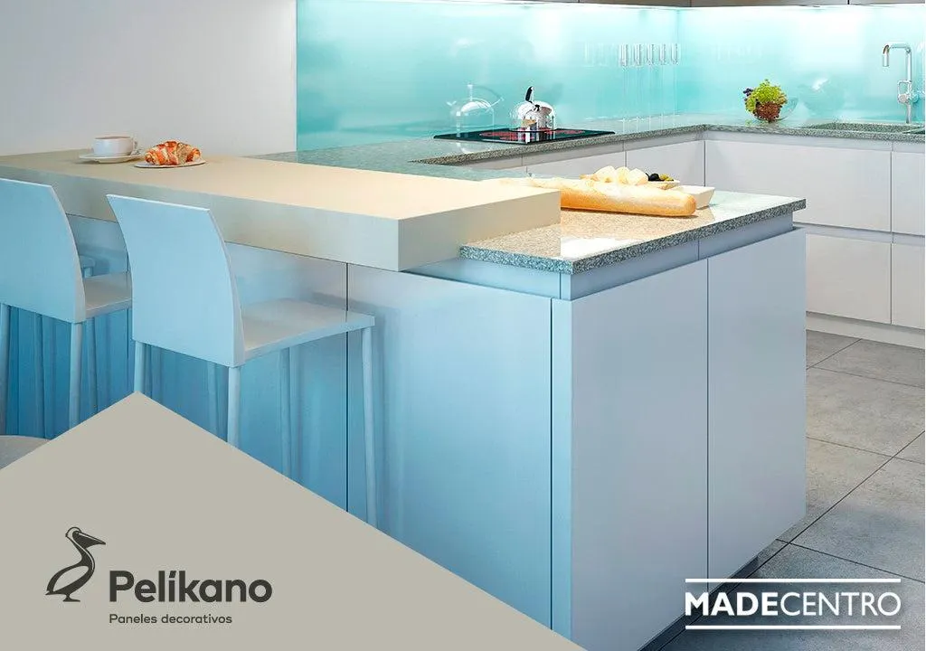 Fondo aglomerado melamina blanco nevado estándar pelikano