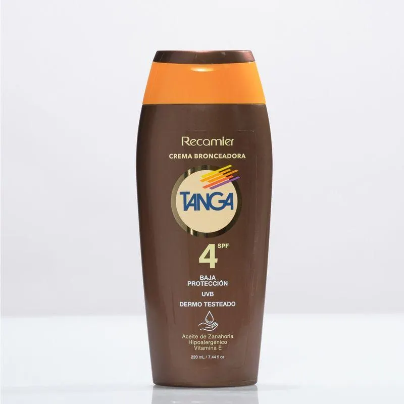 Crema Bronceadora Tanga Fps4 X 220Ml