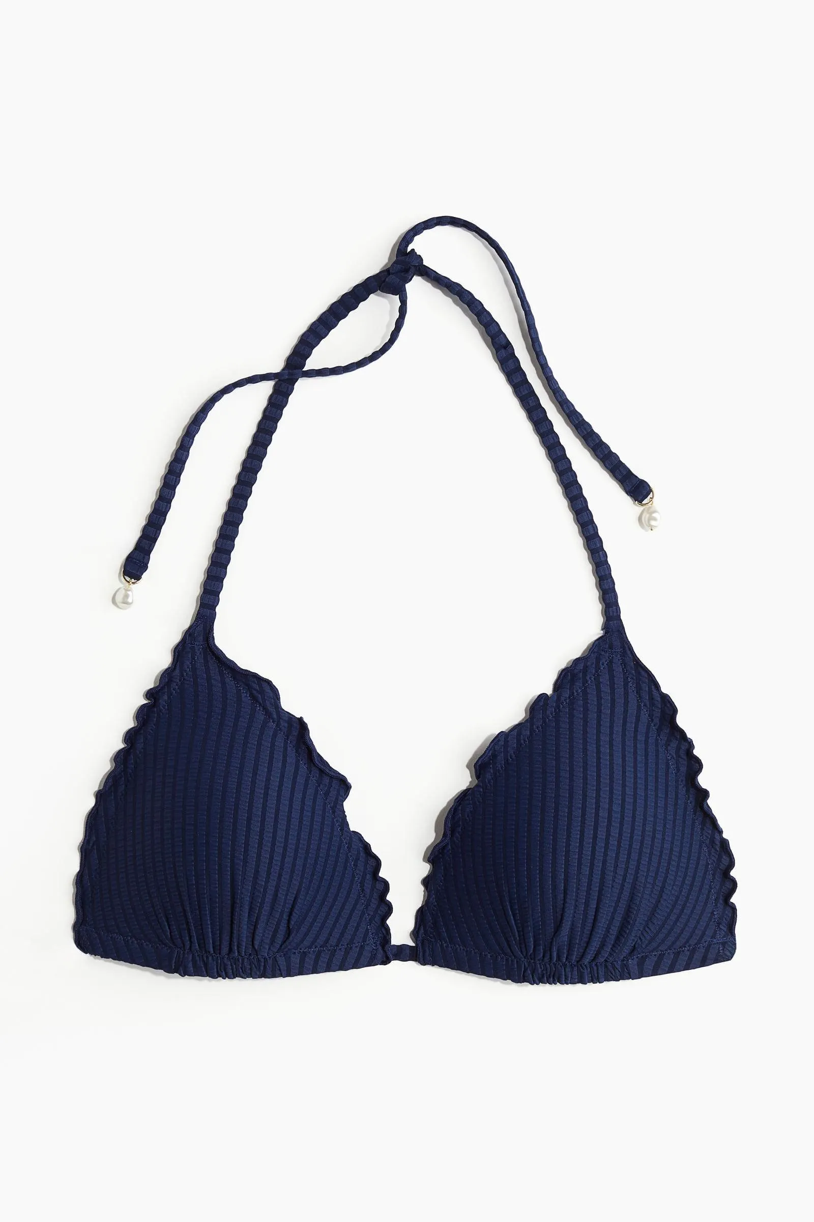 Top de bikini triangular con push-up