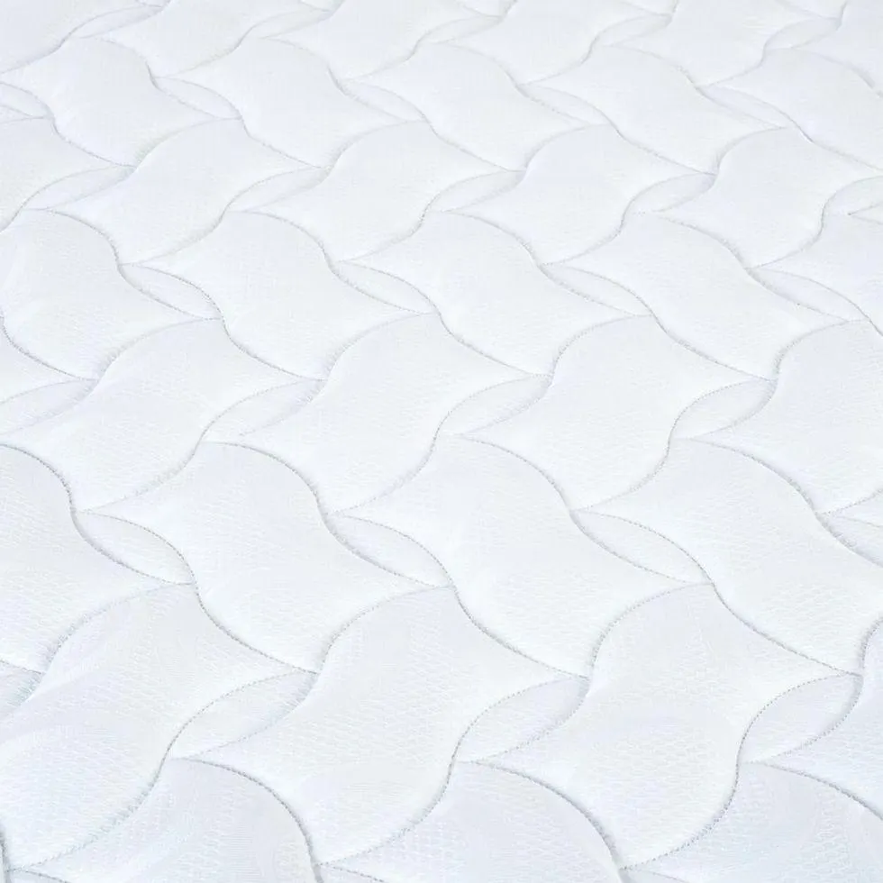 Combo Colchón Smart web+ Base Milan Gris + Almohadas Queen