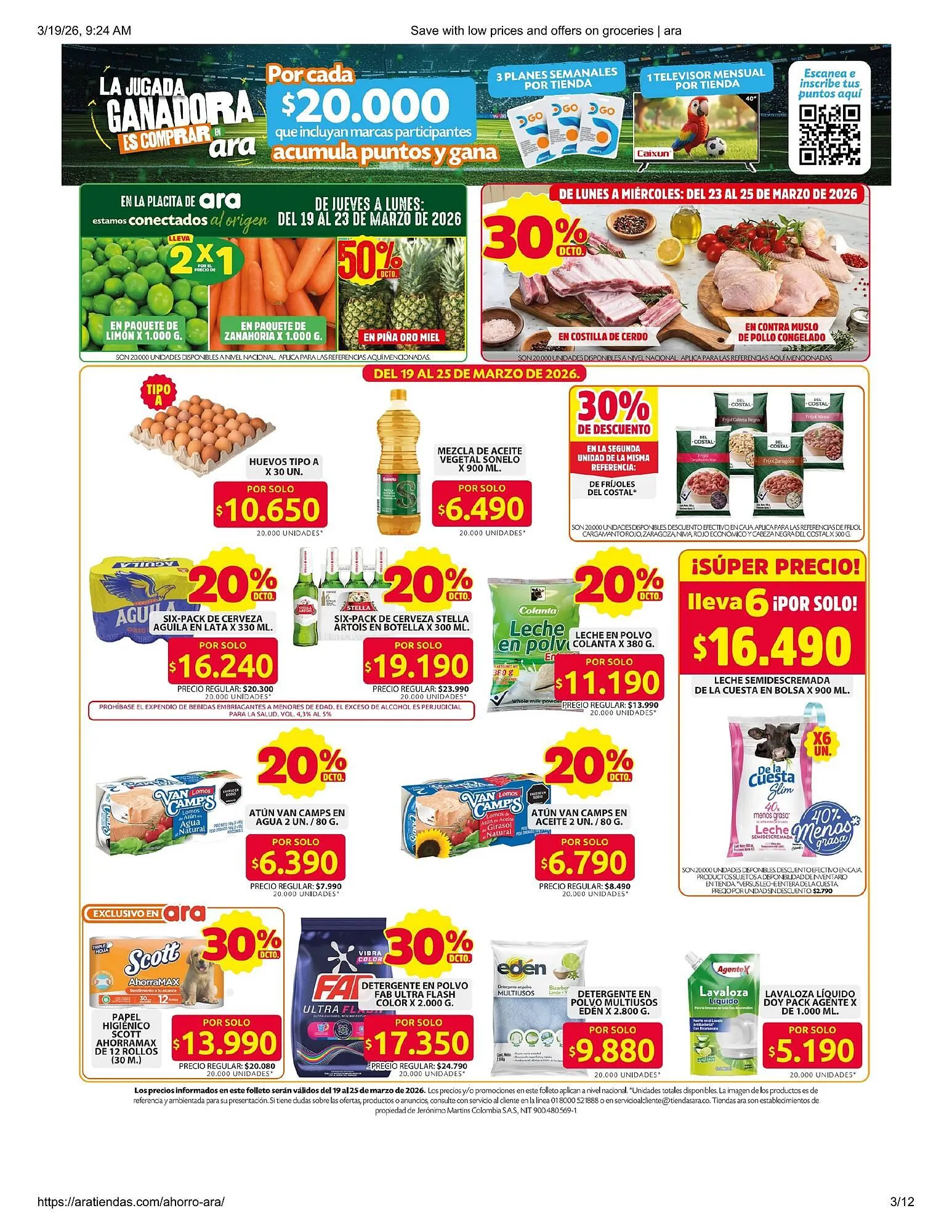 Catalogo de Catálogo Ara 19 de marzo al 10 de abril 2026 - Pag 3