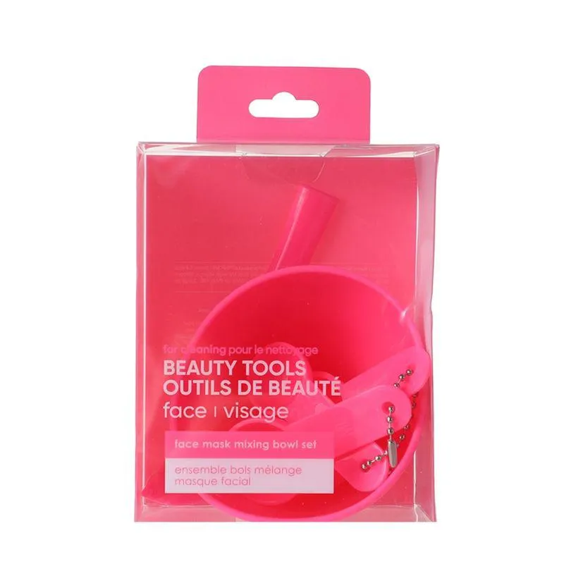 Kit para Mezclar Mascarillas de Silicona 5 Pzas Pink Me Rosado
