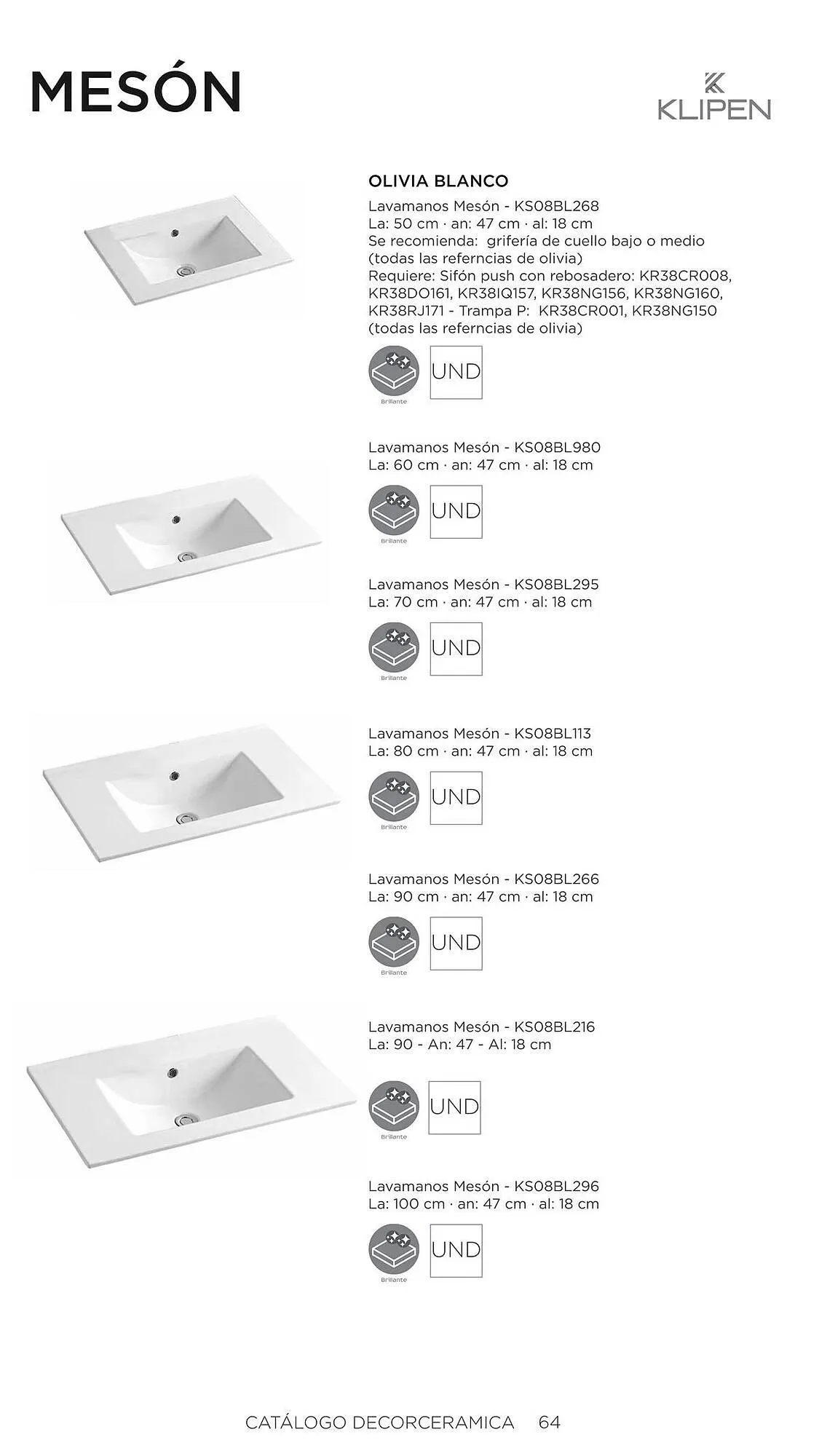 Catalogo de Catálogo Decorceramica 6 de noviembre al 6 de mayo 2025 - Pag 64