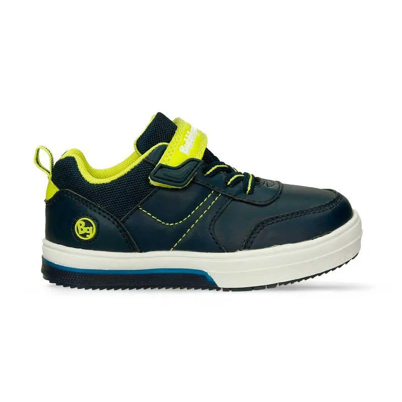 Tenis Casuales Azul-Verde Bubblegummers Qoleman Niño