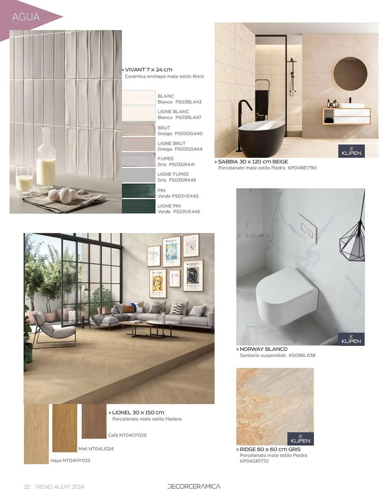 Catalogo de Catálogo Decorceramica 6 de noviembre al 6 de mayo 2025 - Pag 22
