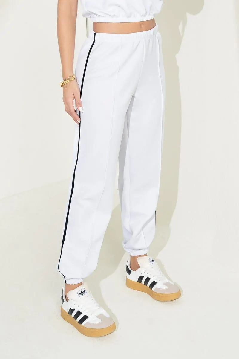 JOGGER BOTA TUBO Blanco