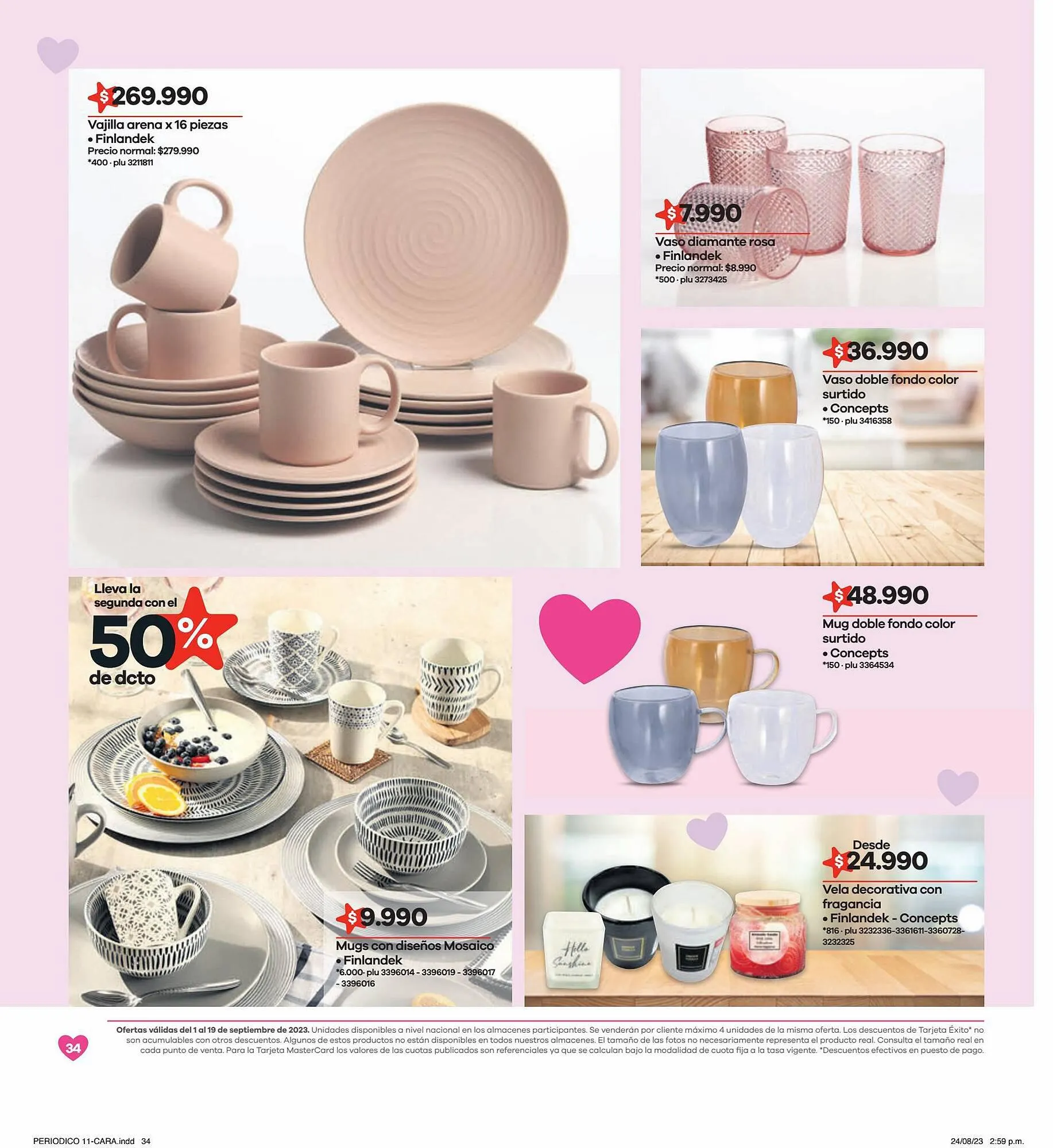 Catalogo de Catálogo Éxito 1 de septiembre al 19 de septiembre 2023 - Pag 34