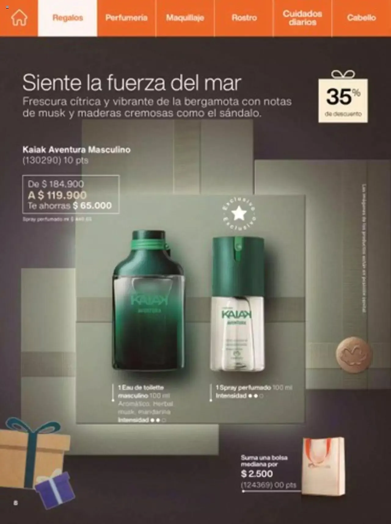 Catalogo de Natura - C14 Nueva Bruma Hidra Fix y Primer Facial FPS 40 1 de octubre al 31 de diciembre 2023 - Pag 8