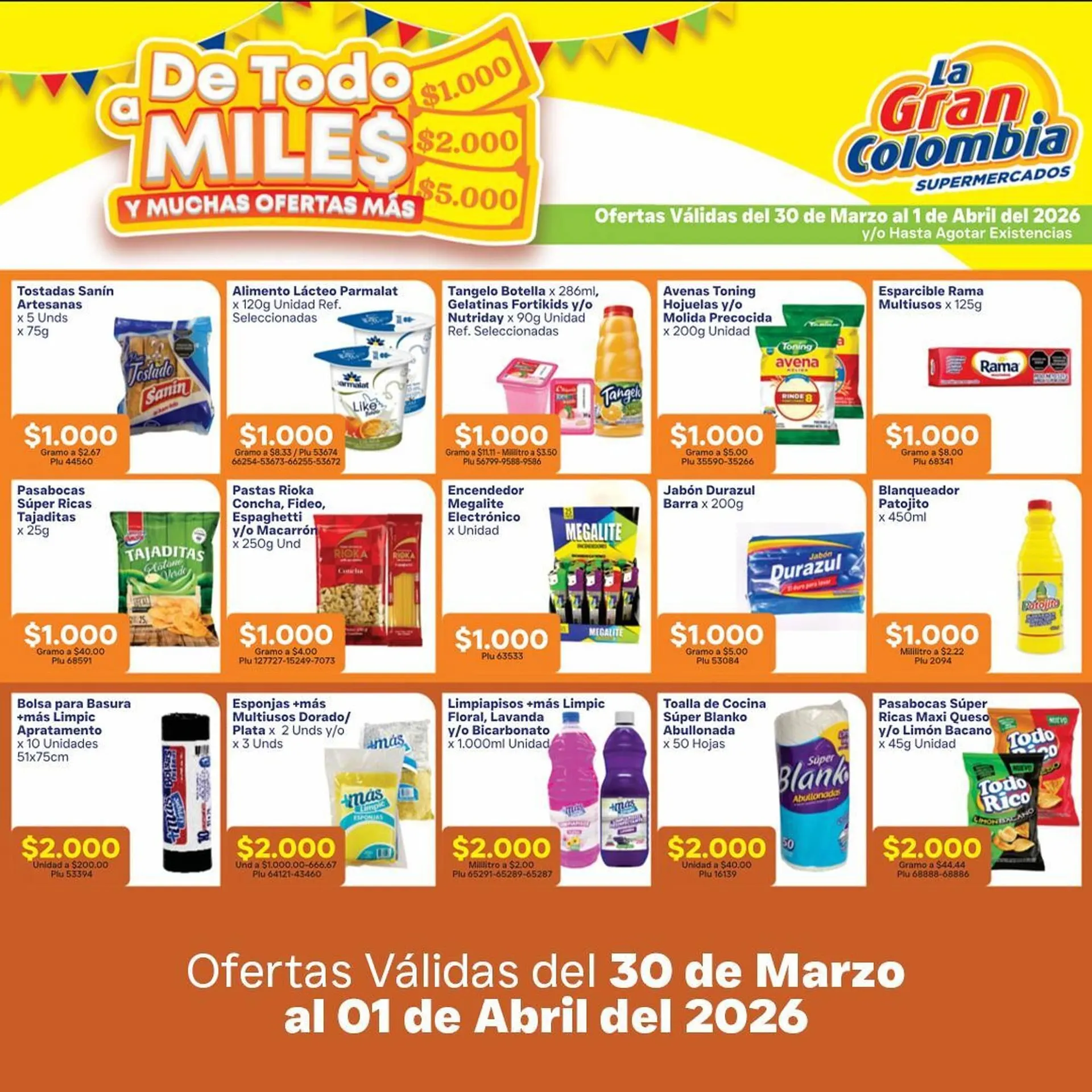 Catalogo de Catálogo La Gran Colombia 30 de marzo al 1 de abril 2026 - Pag 1