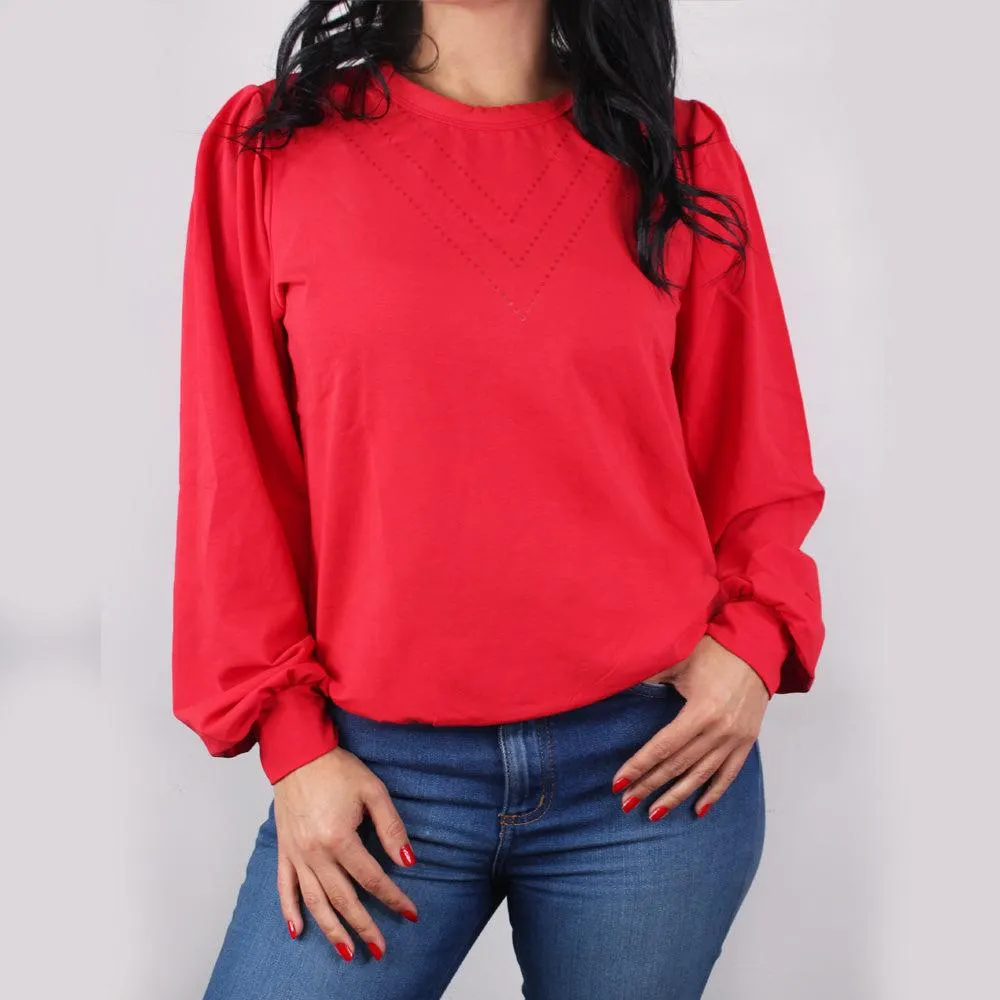 Blusa liviana manga larga para mujer Lec Lee
