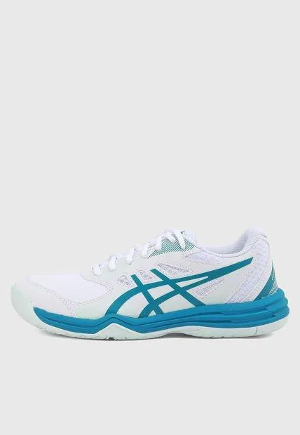 Tenis para Tennis Blanco-Azul Turquesa-Verde Menta asics Court slide 3