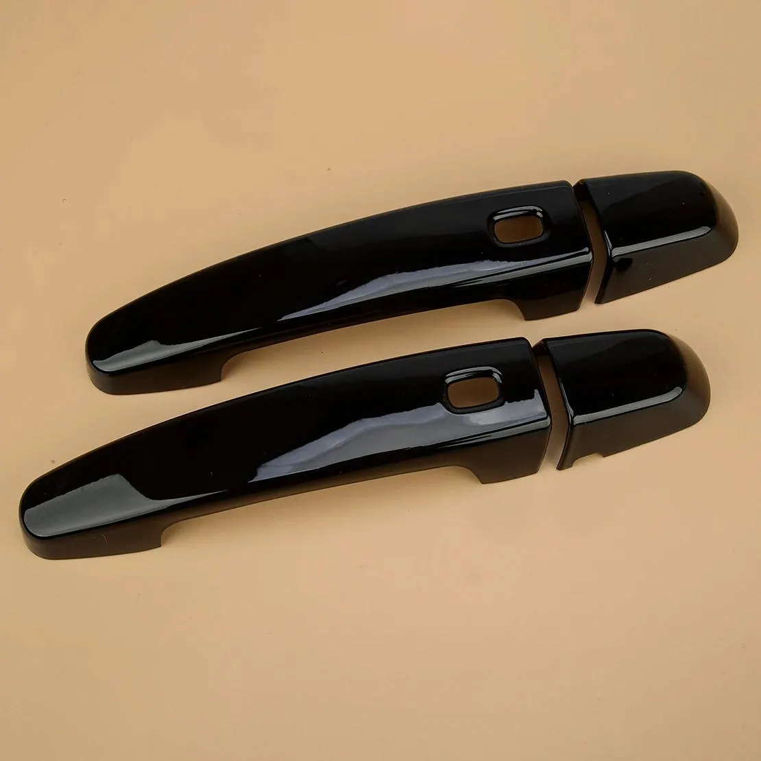 1 Pair Glossy Black Car Left Right Front Smart Side Door Handle Cover Trim Fit for Chevrolet Camaro Coupe Convertible 2016-2022