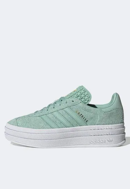 Tenis Lifestyle Verde Menta-Blanco adidas Originals Gazelle Bold