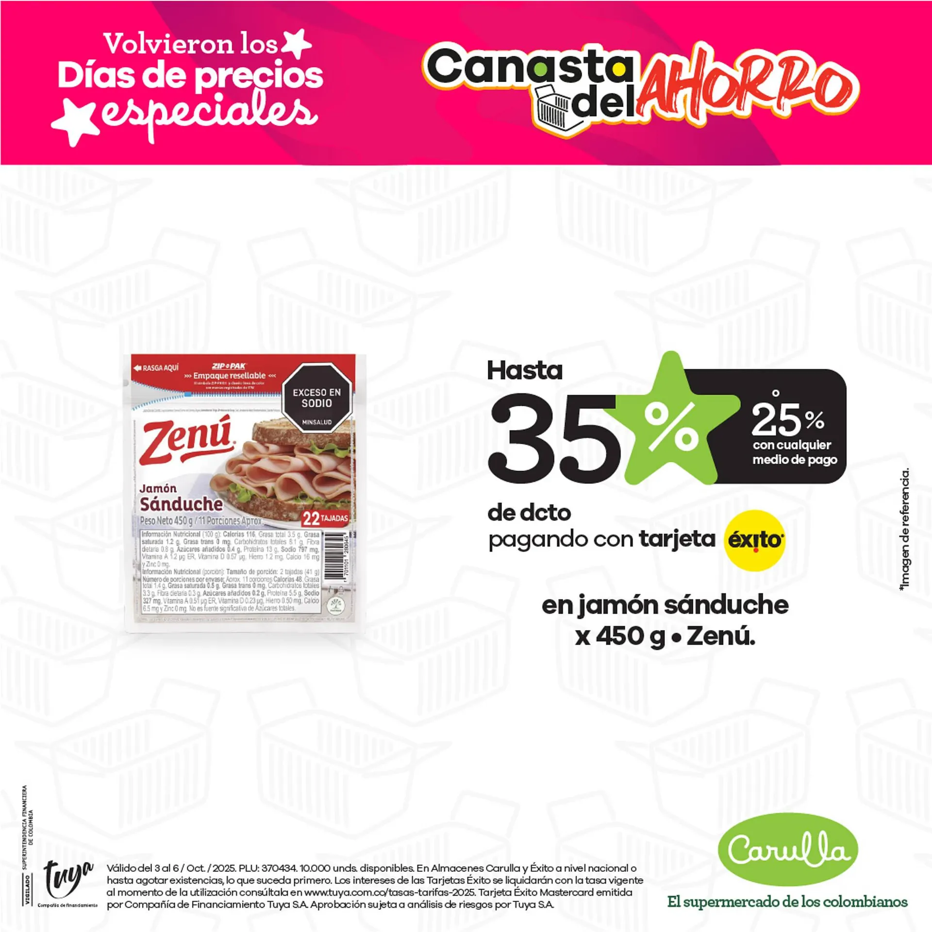 Catalogo de Catálogo Carulla 3 de octubre al 6 de octubre 2025 - Pag 1