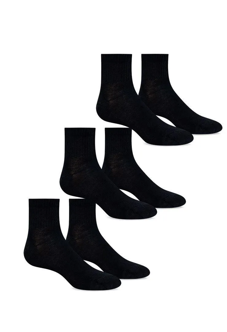 Media algodón tobillera (Pack X3) (8731-3)