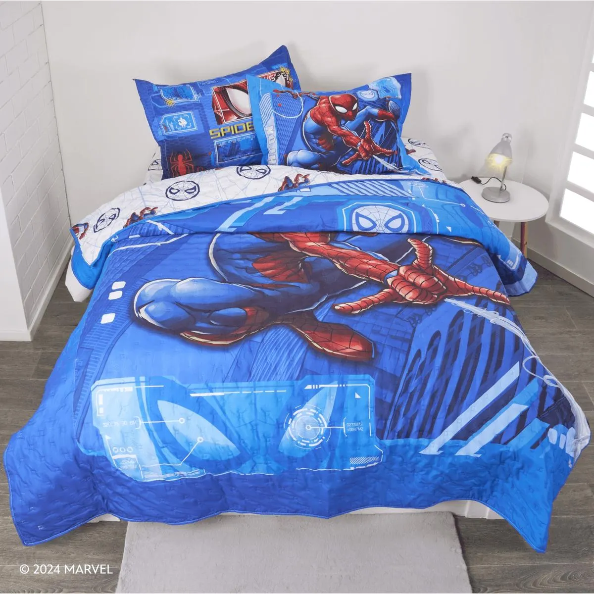 Cubrelecho estampación digital panel Spider tech