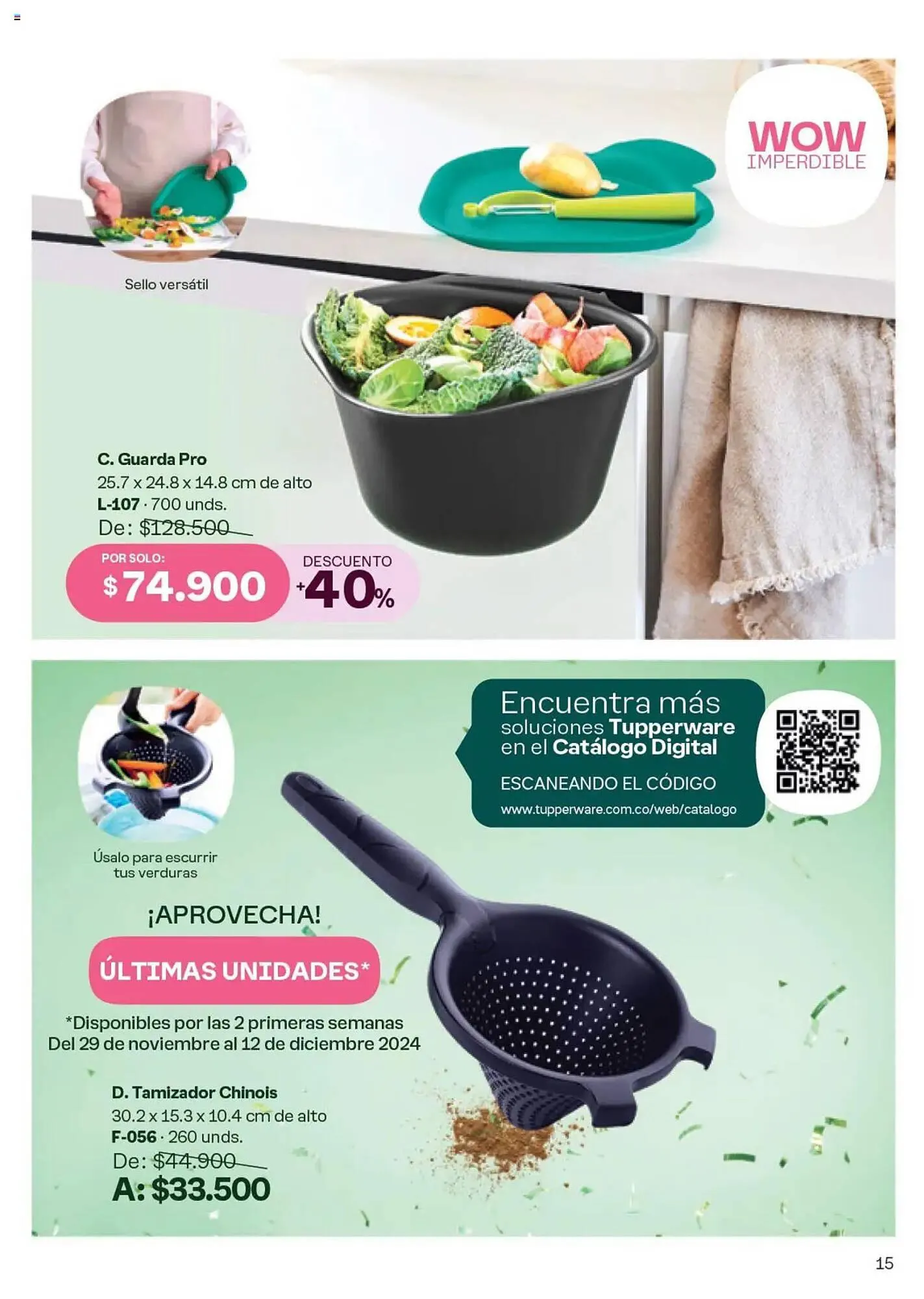Catalogo de Catálogo Tupperware 29 de noviembre al 26 de diciembre 2024 - Pag 15