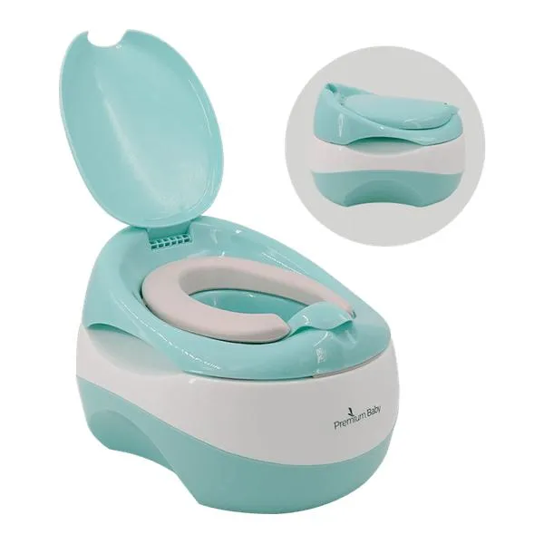 Baño Entrenador Bebé 3 en 1 Azul - Premium Baby