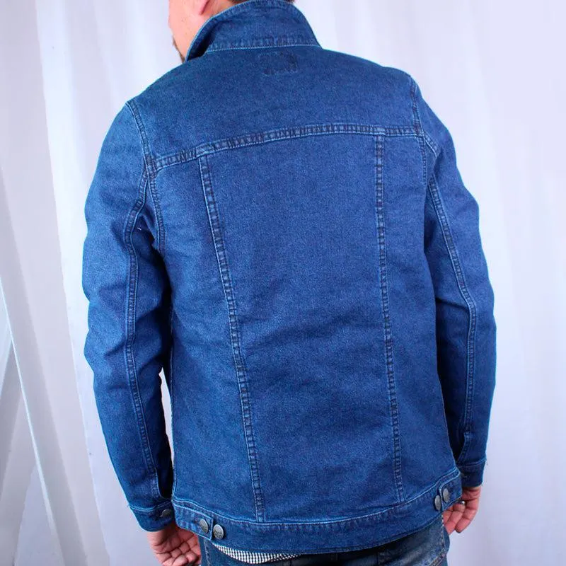 Chaqueta En Denim Clásica Renovada Lec Lee Índigo Oscuro