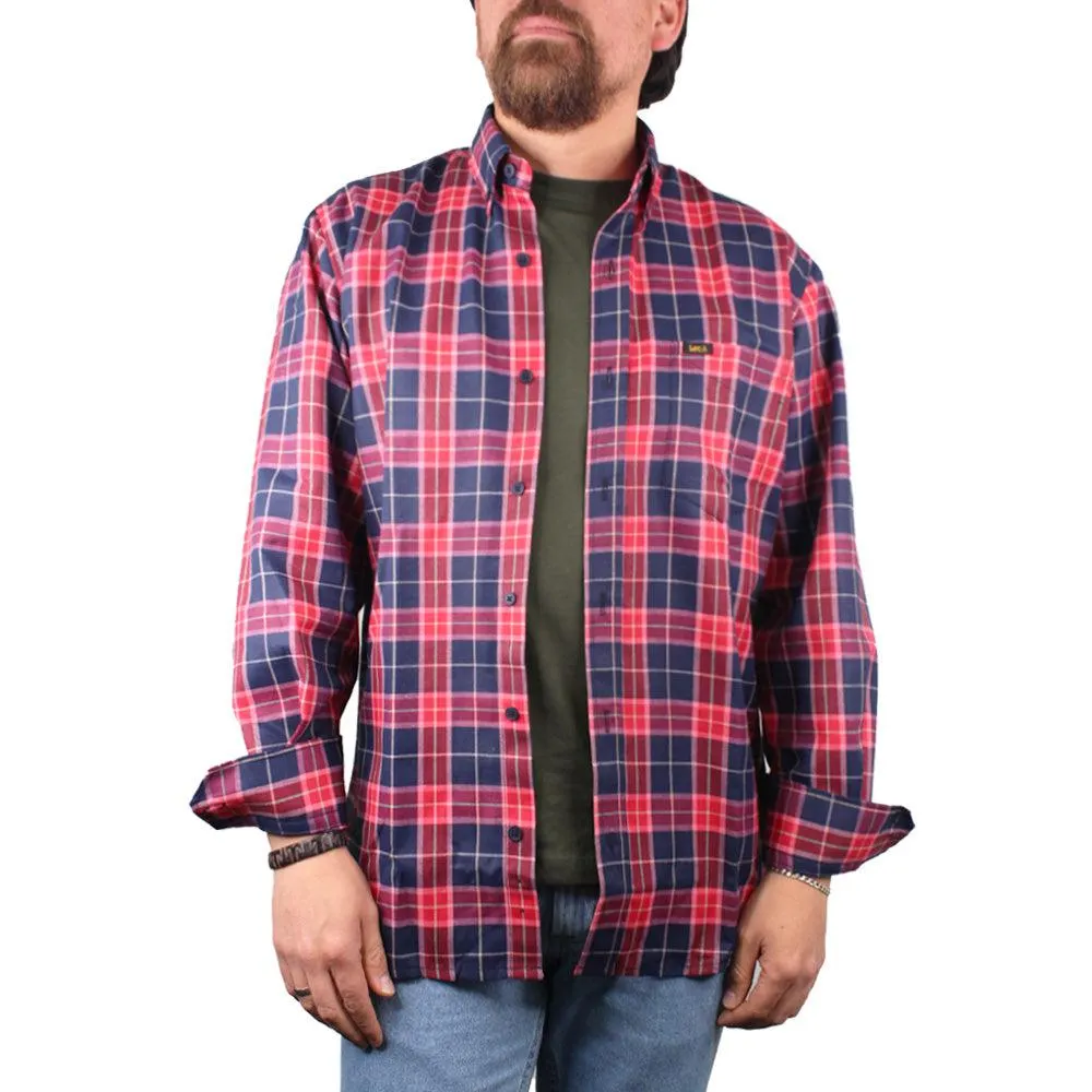 Camisa Leñadora para Hombres Lec Lee - Rojo