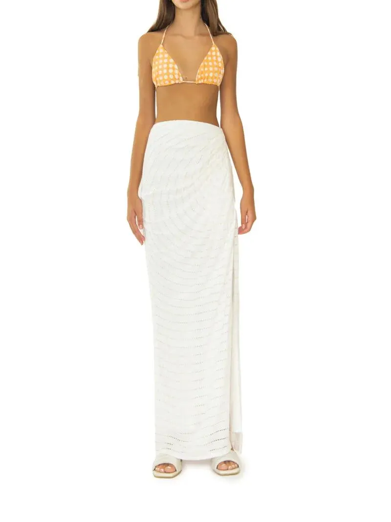 MARIN SKIRT IVORY STRIPES