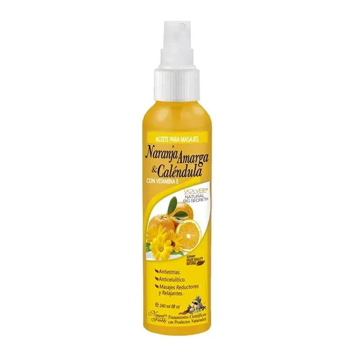 Aceite Masajes Naranja Amarga Y Calendula X 240 ml Natural Freshly