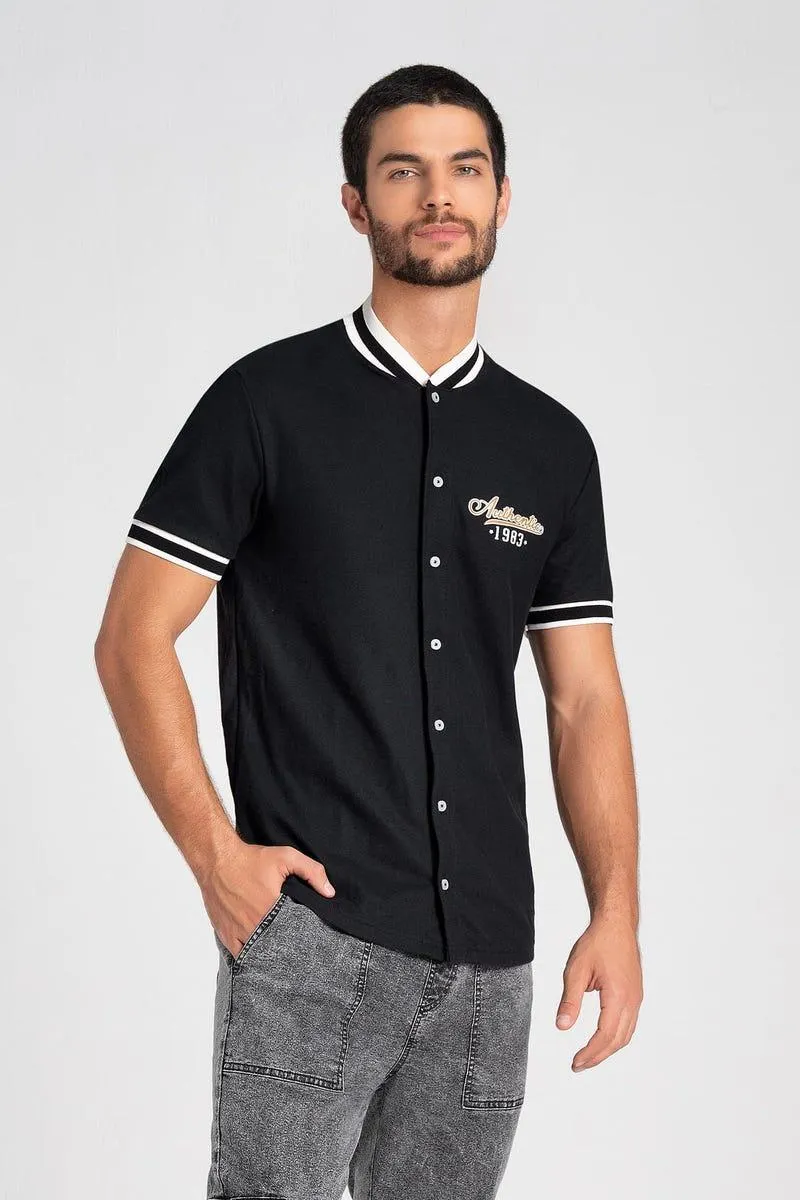POLO MANGA CORTA Negro