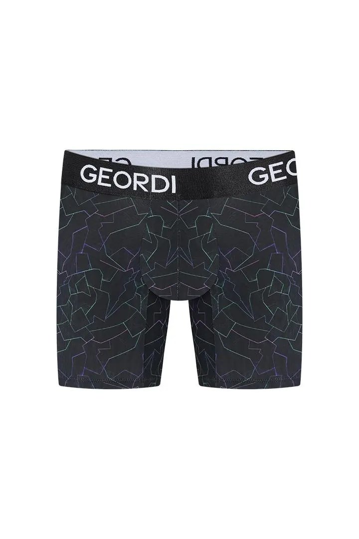 Bóxer medio estampado de microfibra premium (GG23L1)