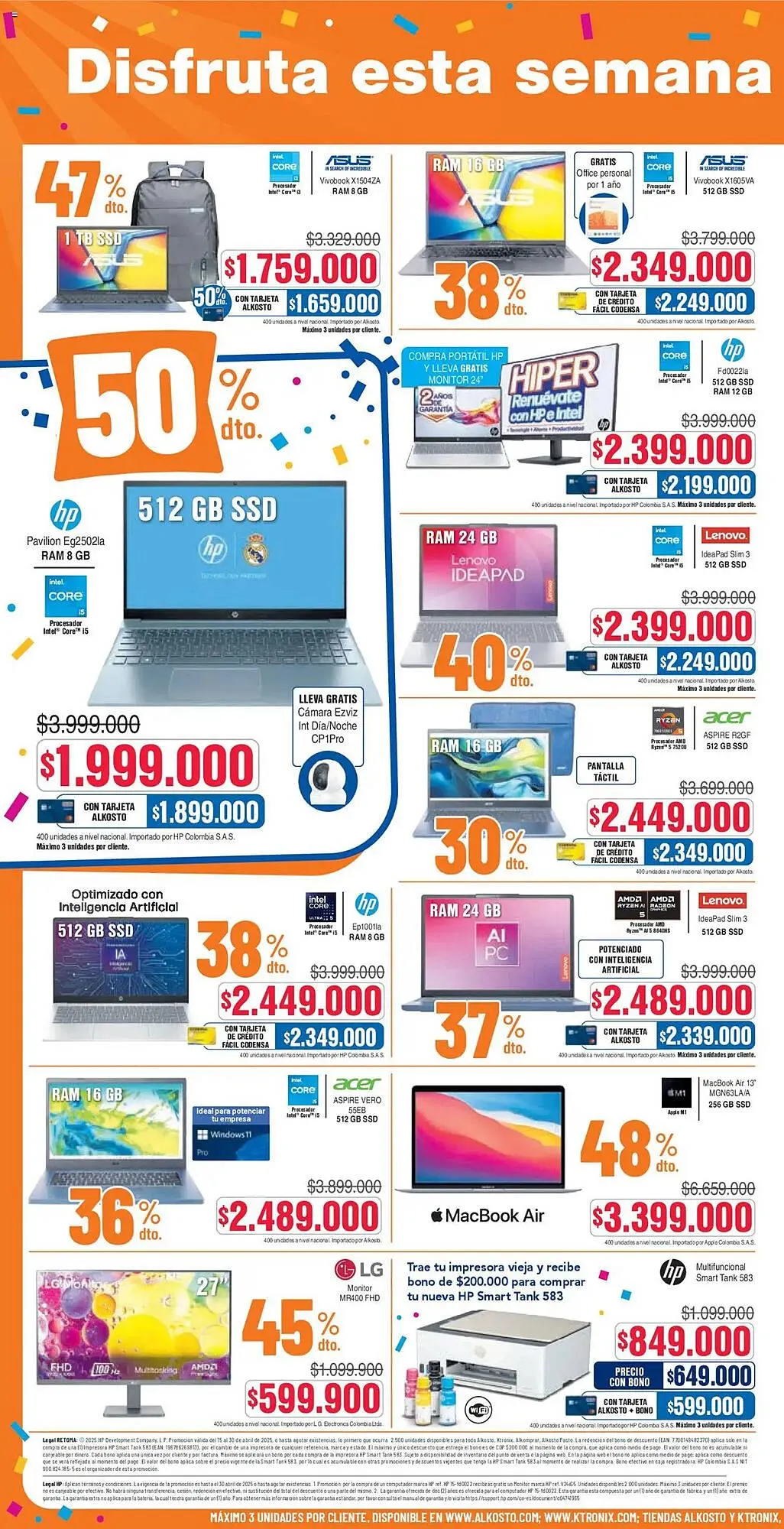 Catalogo de Catálogo Alkosto 26 de abril al 2 de mayo 2025 - Pag 10