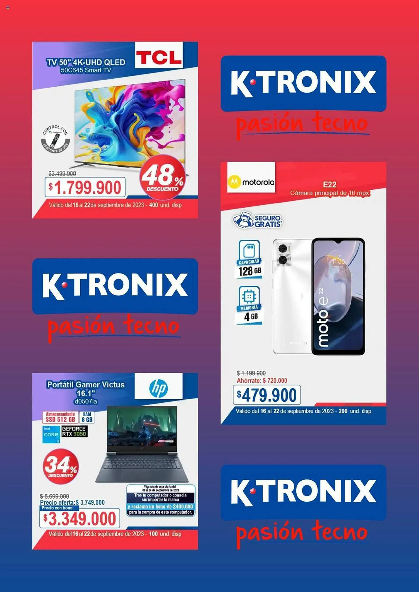 Catalogo de Catálogo Ktronix 16 de septiembre al 22 de septiembre 2023 - Pag 2