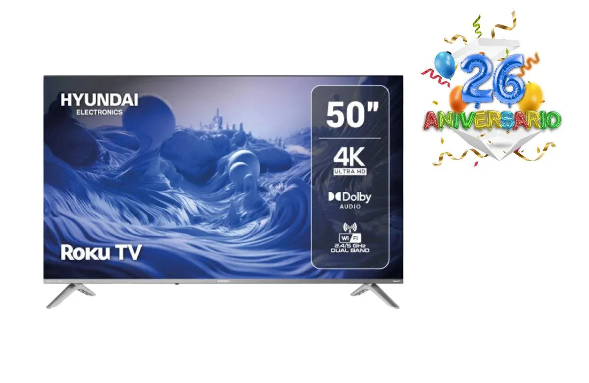 Televisor Hyundai 50 pulgadas LED HYLED5023R4KM