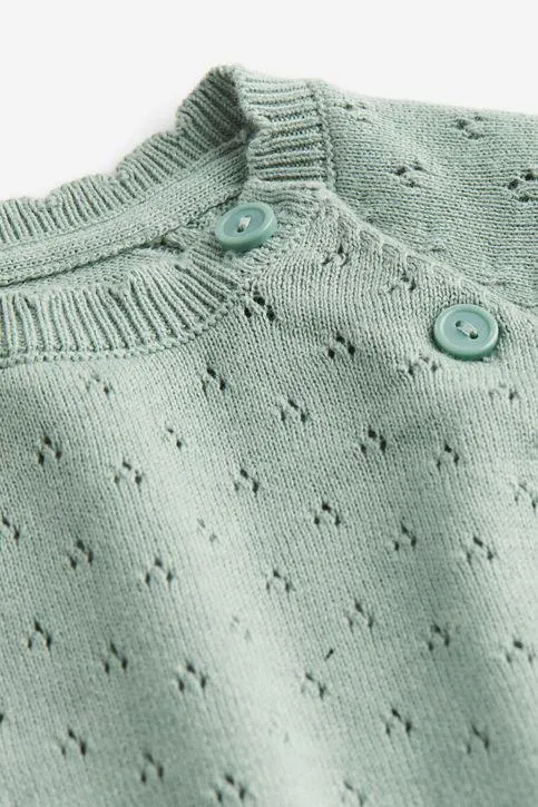 Conjunto de 2 piezas en tejido pointelle