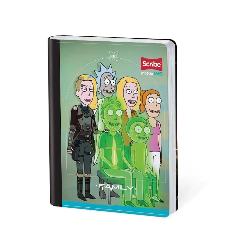 Cuaderno Cosido Rick And Morty 50 Hojas Líneas