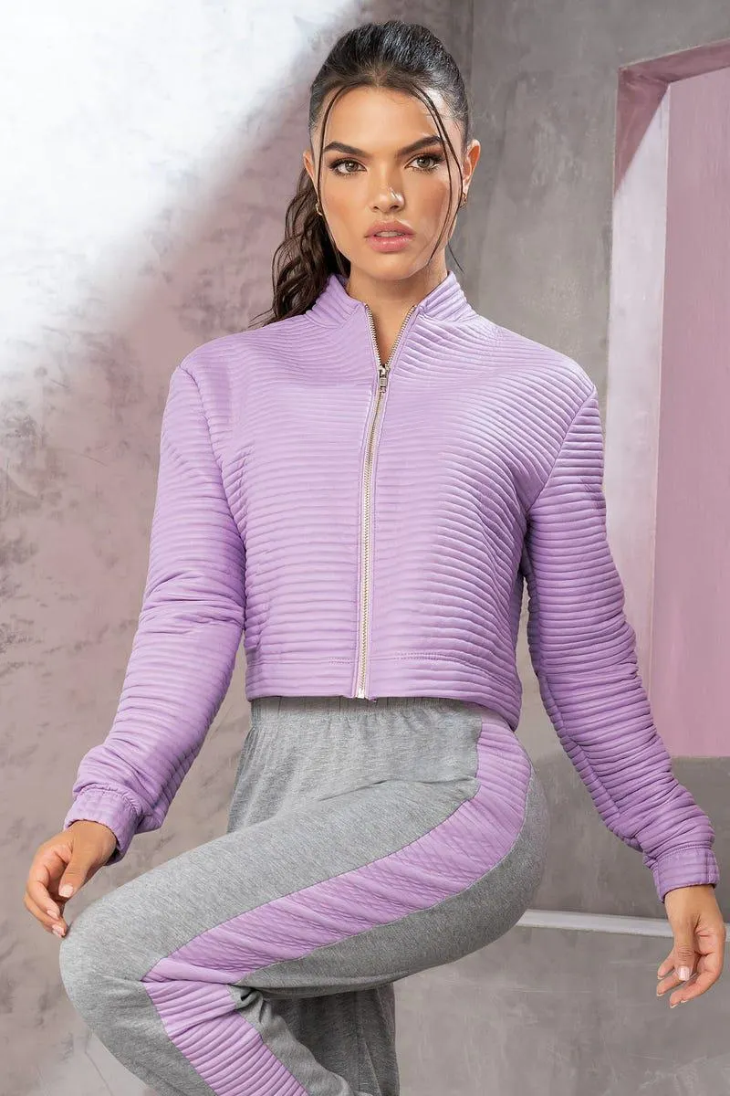 CHAQUETA MANGA LARGA Morado