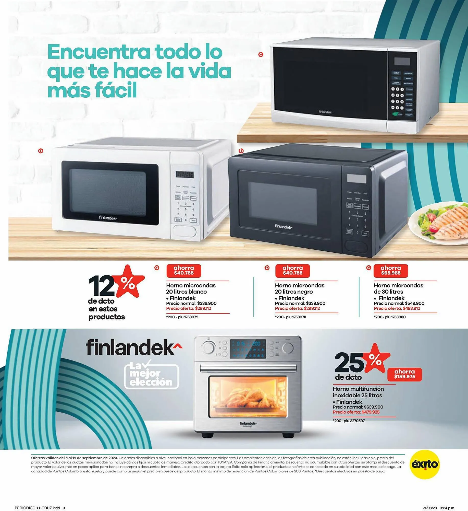 Catalogo de Catálogo Éxito 1 de septiembre al 19 de septiembre 2023 - Pag 9