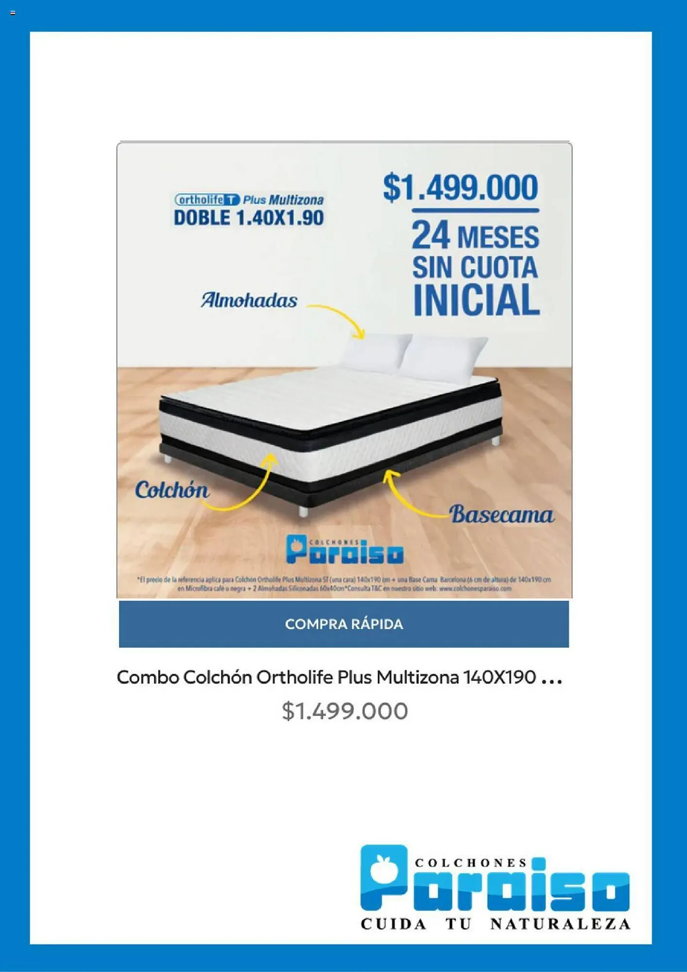 Catalogo de Catálogo Colchones Paraiso 24 de noviembre al 2 de diciembre 2023 - Pag 3