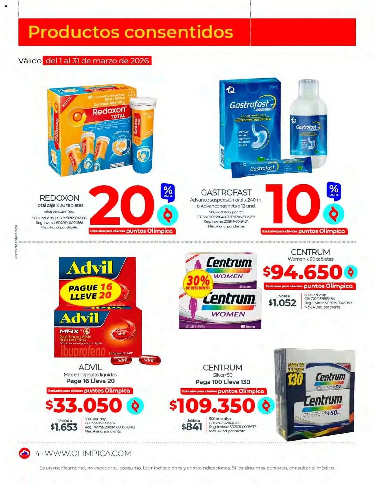 Catalogo de Catálogo Olímpica 1 de marzo al 1 de abril 2026 - Pag 4