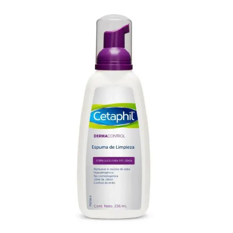 Cetaphil Espuma Limpiadora Piel Grasa Frasco Con 236 mL Dermacontrol