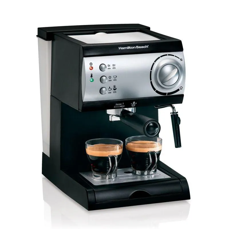 Máquina Cafetera Automática Esspreso y Capuccino Doble Hamilton Beach