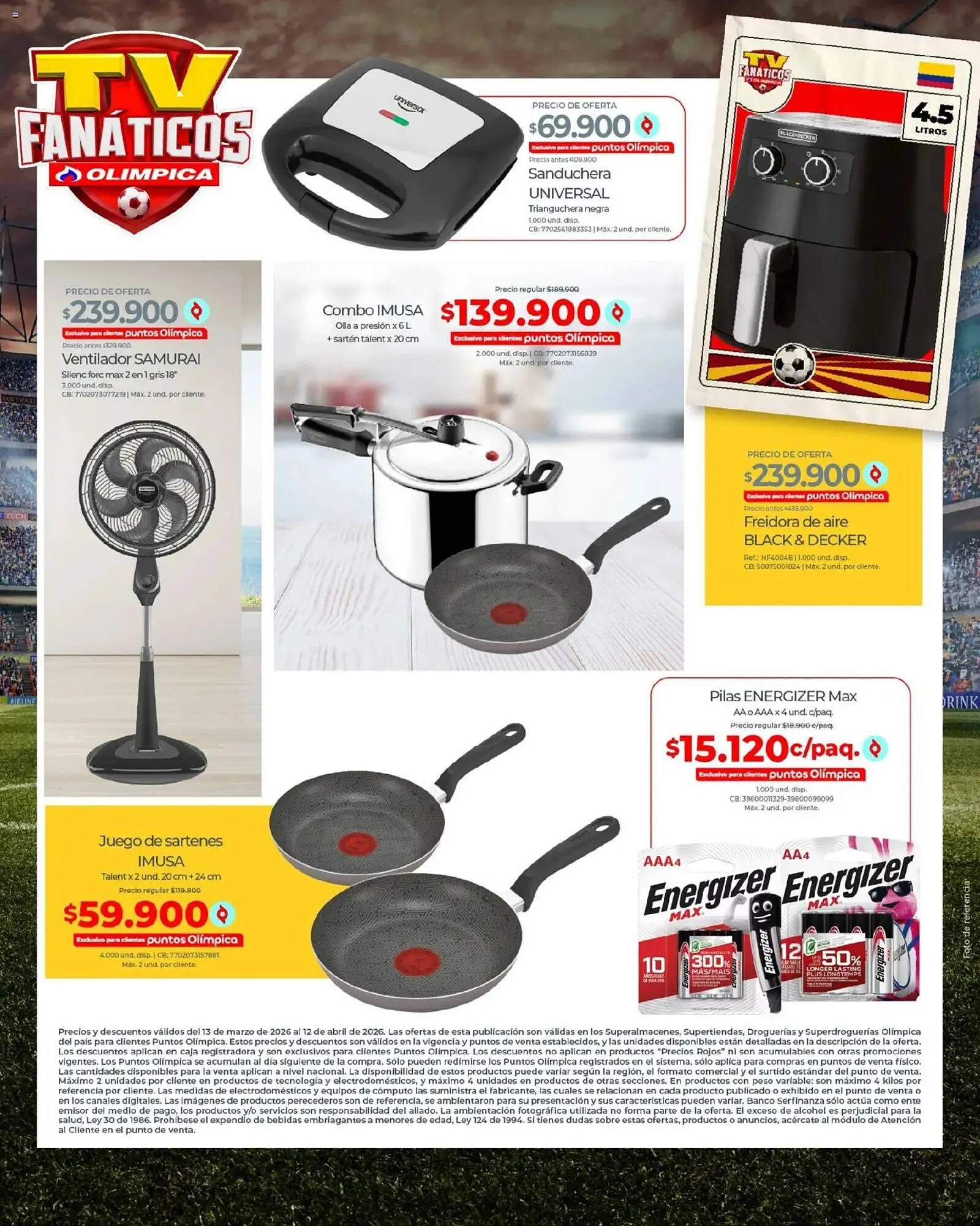 Catalogo de Catálogo Olímpica 13 de marzo al 13 de abril 2026 - Pag 13