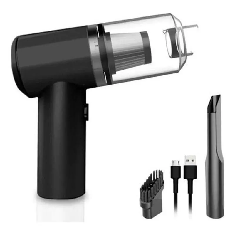 Mini Aspiradora De Mano Para Autos Y Hogar Con Accesorios